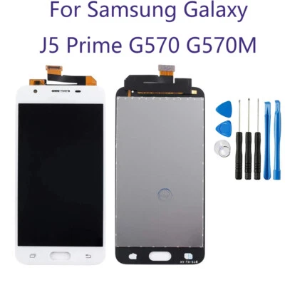 For Samsung Galaxy J5 Prime G570M LCD Display Screen Digitizer Replacement White - Image 1 of 4