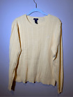 Vintage embroidered Yellow Nautica Ladies  size XL Sweater