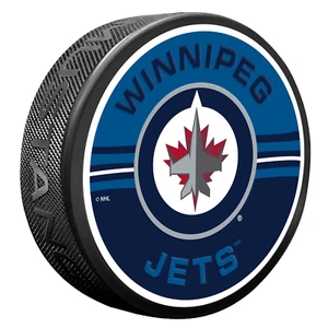 Winnipeg Jets Puck - Half & Half - Picture 1 of 1
