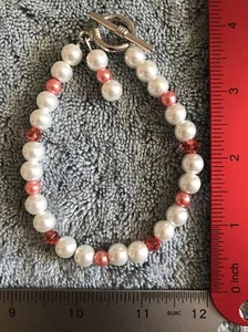 Crystal Pearl & Bead Bracelet - Picture 1 of 5