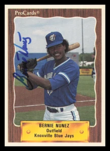 1990 Knoxville Blue Jays BERNIE NUNEZ Signed Card autograph AUTO RC - Picture 1 of 1