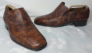 Zapatos Mocasines GRENSON Footmaster De Colección Cuero Antílope Genuino Sin Cordones Talla 7.5 EX - Imagen 1 de 9