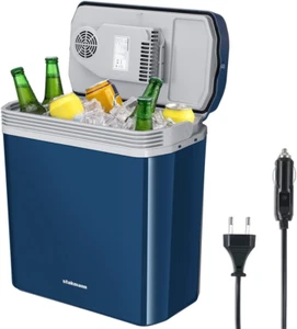 Frigorifero Elettrico Portatile per Auto Da 24 Litri, Mini Frigo Con Manico Ergo - Foto 1 di 12
