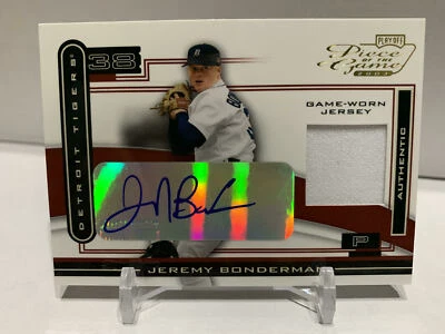 Jersey Jeremy Bonderman 2003 Playoff Pieza del Juego Usado Parche Automático #POG-85 Foto 1 de 2