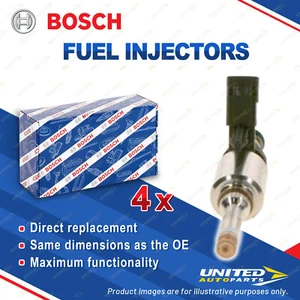 4 x Bosch Fuel Injectors for Audi S3 8VE 8V7 8V8 8VF 8VA 8VK 8V1 8VS 8VM TT 2.0L - Picture 1 of 2