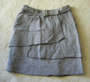 Airfield skirt grey tiered with fabric belt *** size 40 ** new - Picture 1 of 1