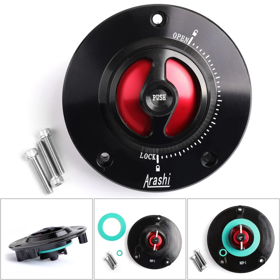 Cubierta de combustible CNC SIN LLAVE tapa del tanque de gasolina RD apta para Suzuki SV 650 1000 S 03-18 EE. UU. Foto 1 de 4