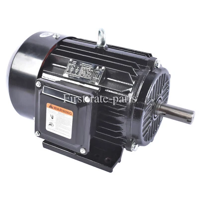 Electric Motor 3 Phase 3HP 1800 RPM 182T Frame 230/460 Volt 60 HZ TEFC Enclosure - Image 1 of 4