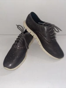 Cole Haan HERREN Größe 8,5 Zerogrand Budapester Oxford schokobraun mit elfenbeinfarbenen Sohlen - Bild 1 von 10