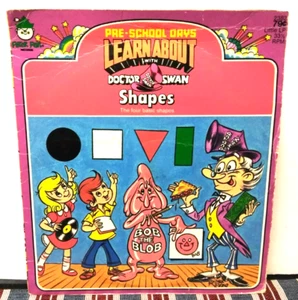 VINTAGE LEARN ABOUT WORDS & SHAPES 2 RECORD SET BY DOCTOR SWAN PRE-SCHOOL DAYS - Picture 1 of 8