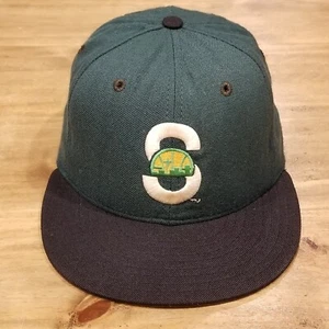 Vintage Seattle Supersonics New Era Hat Size 7 1/4 5950 Wool NBA 90s Basketball - Picture 1 of 12