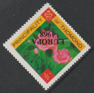 2474 - THOMOND 1968 ROSES with EUROPA OVERPRINT INVERTED mnh - Picture 1 of 2