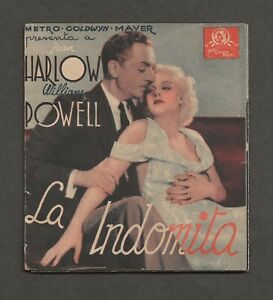 1935 JEAN HARLOW ORIG RECKLESS FOREIGN HERALD WILLIAM POWELL