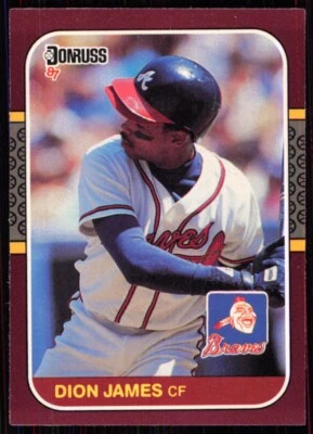 1987 Donruss Opening Day Dion James Atlanta Braves #44 - Image 1 of 2