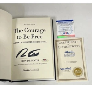Ron DeSantis Book Signed “THE COURAGE TO BE FREE” AUTO PSA/DNA - Picture 1 of 3