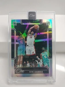 Bam Adebayo 2023-24 Panini One And One - #65 plata 50/99 - Imagen 1 de 3