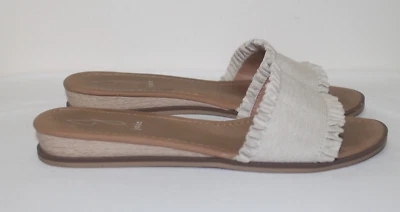 Sandalias sin cordones Joie para mujer de lona tostada natural talla 9,5 Foto 1 de 4