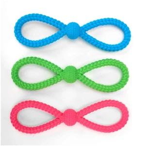 Figure 8 Rubber Durable Aggresive Chew Toss Dog Toy Massaging and Gum Cleaning - Picture 1 of 35