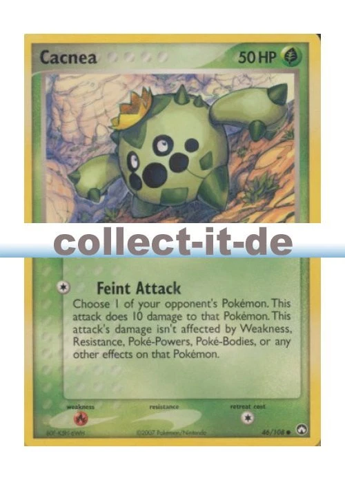 Pokemon EX Power Keepers - 46/108 - Cacnea - ENGLISCH - Bild 1 von 1