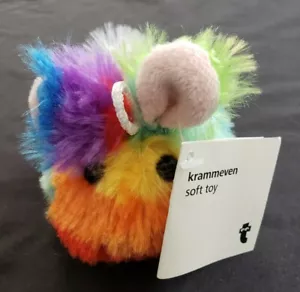 Krammeven Soft Toy Rainbow Fluffy Bunny, 5", 2016 - Picture 1 of 8