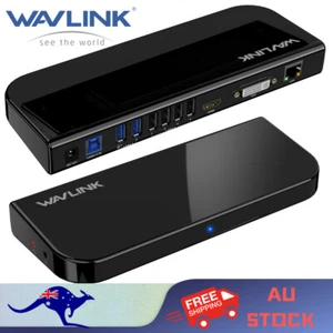 Wavlink USB-C Laptop Docking Station 13-in-1 Dual Monitor Thunderbolt 3&4 HDMI - Picture 1 of 20