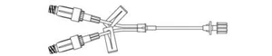 B Braun Small Bore Extension Sets Needle Free Y extension 0.7ml 7 in (50 Case) - Picture 1 of 1