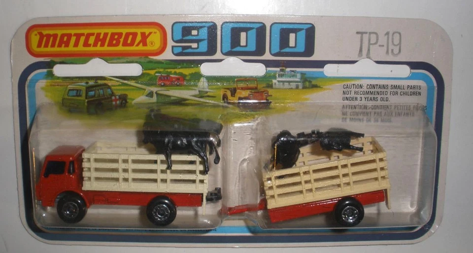 Matchbox Two Pack TP-19 Cattle Truck #71 RED CAB Mint in package - Image 1 of 1