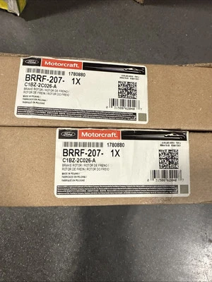 Two/2/ For Ford Fiesta 2014-2018 Motorcraft BRRF207 Rear Brake Rotor - Image 1 of 4