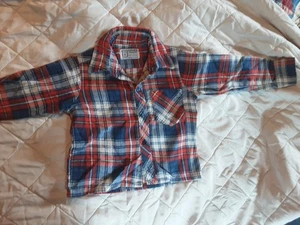 Vintage French Toast Boys Size 4 100% Cotton Plaid Flannel 90s Retro Outdoors - Picture 1 of 4