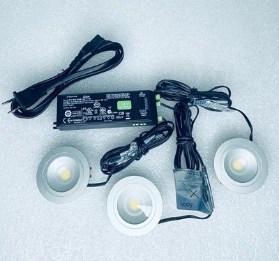 Loox LED Driver (+ 3 LED Pucks) 100-240VAC 50/60Hz 24V DC Max .625A 15W -SEE VID - Image 1 of 4