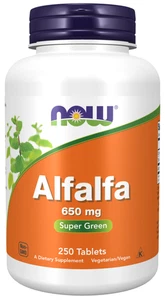 Alfalfa 650 mg 250 Tabs By Now Foods - Picture 1 of 3