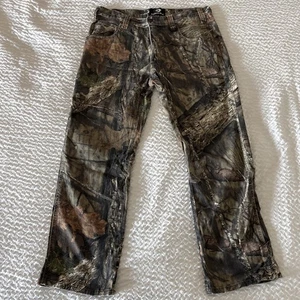 Mossy Oak Jeans Mens 34x30 Camoflauge Hunting Pants Straight Leg Outdoors Camo - Picture 1 of 9