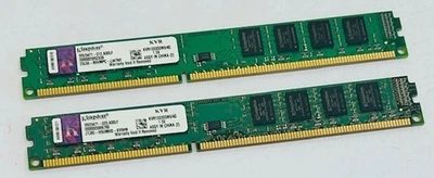 8GB Kit (2 x 4GB) Kingston KVR1333D3N9/4G DDR3 Low Profile 2Rx8 DDR3 Memory Kit - Image 1 of 4
