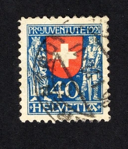 Switzerland 1921 stamp MI# 174 used CV=84$ - Picture 1 of 2