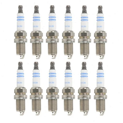 12 pc Bosch Platinum Spark Plugs for 1994-2002 Mercedes-Benz SL600 6.0L V12 iw - Image 1 of 4