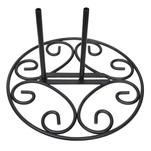 Flag Metal Exquisite scroll Stand Base,11 Inches Wide x 6 Inches High 1.4 lbs... - Picture 1 of 6