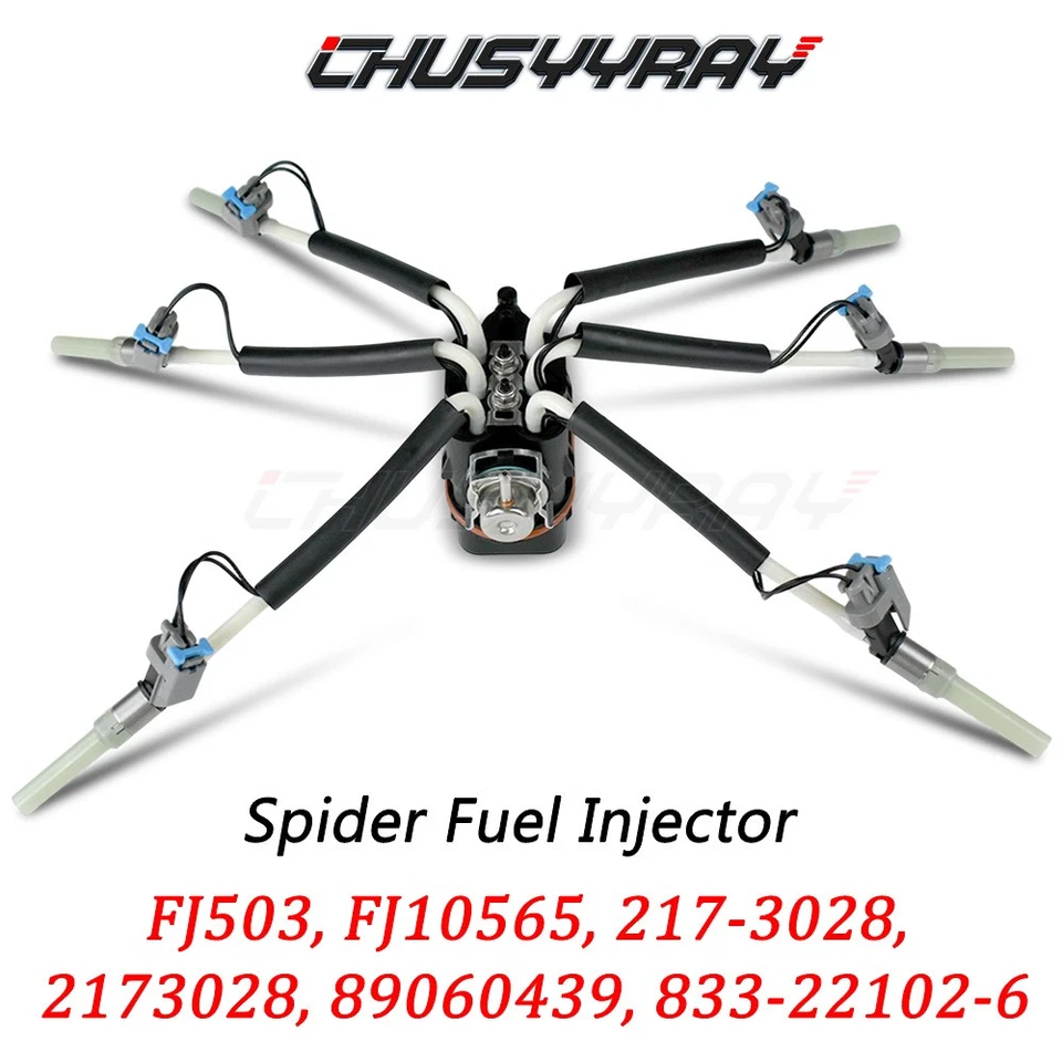 Inyector de combustible FJ503 Spider 6 cilindros para Chevrolet Express 1500 1996-2004 4,3 L Foto 1 de 4