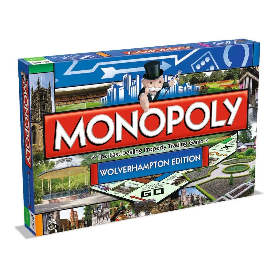 MONOPOLY Board Game Wolverhampton Edition Age 8