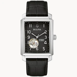 Bulova Sutton Automatik schwarzes Zifferblatt Unisexuhr - 96A269 - Bild 1 von 3