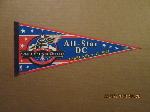 NBA Washington Wizards Vintage 2001 All-Star Game Logo Basketball Pennant Cover