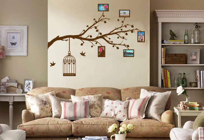 Giant Family Tree Wall Art Sticker, Vinyl Decal, Transfer, Add you pictures - Image 1 of 4