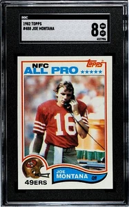 SGC 8 - 1982 Topps #488 Joe Montana San Francisco 49ers Salón de la fama NFC TODO PROFESIONAL - Imagen 1 de 2