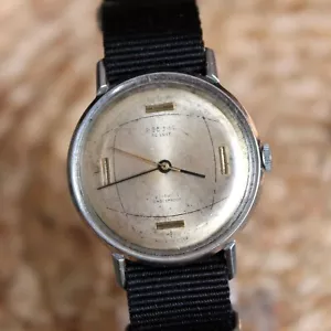 Rare Original POLJOT De Luxe ATOM Stainless Steel Case Vintage Mechanical Watch - Picture 1 of 10