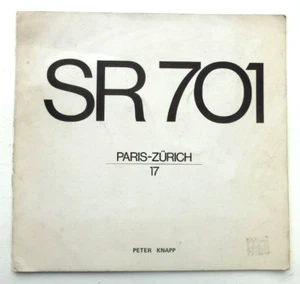 PETER KNAPP. SR-701, Paris-Zürich 17. livre d'artiste. 1000 ex. Paris, 1971 - Picture 1 of 6