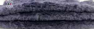 OLD MAUVE Soft Italian sheepskin Hair on Shearling fur Leather 18"x24" #C2720 - Picture 1 of 7