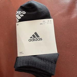 Adidas Kids Pk Of 3 Low Cut Light Cushions Light  Socks KXL / 10K - 11.5K   BNWT - Picture 1 of 8