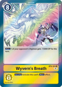 Foil Wyvern's Breath BT6-101 R Double Diamond Digimon TCG - Picture 1 of 2