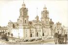Catedral De Mexico Vintage Postcard Real Photo Rppc Bw Found Original 16 1 O