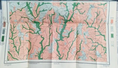 Antique 1901 Map Covington Georgia Area Social Circle Oxford Newborn #17100 - Image 1 of 4
