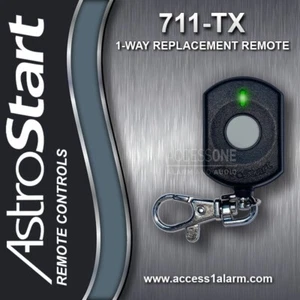 AstroStart 711-TX 1-Wege 1-Tasten Fernbedienung TX50B FCC ID J5F-TX50B - Bild 1 von 3